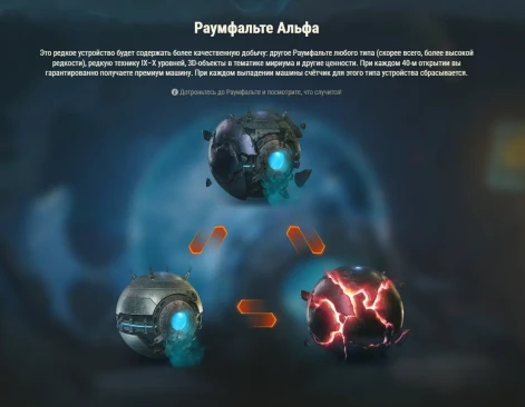Коробки-сферы Раумфальте в World of Tanks: узнайте, что внутри!