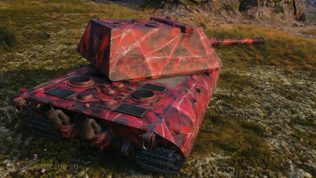 2D-стиль «Рубиновая броня» из обновления 1.29 в World of Tanks