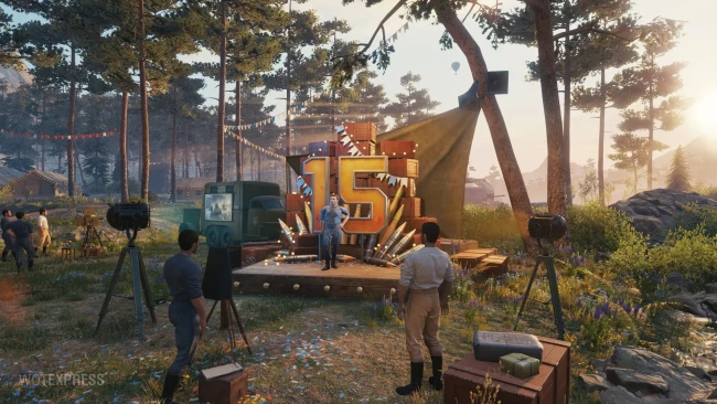Ангар в честь 15-летия World of Tanks