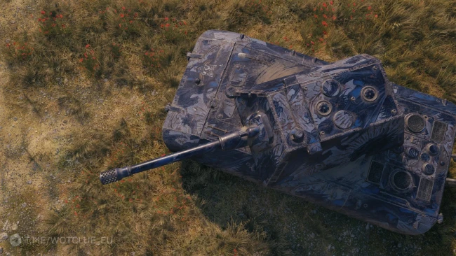 Настраиваемый 2D-cтиль «Король драконов (лазурный)» из обновления 2.0 в World of Tanks