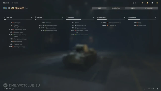 Новый танк Strv m/31 на супертесте World of Tanks