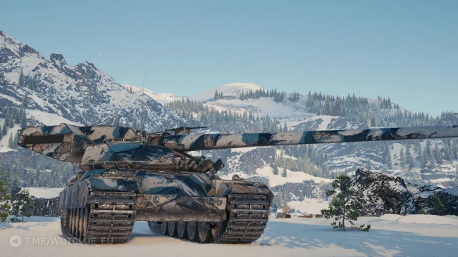 2D-стиль «Заснеженный подъём» из обновления 2.1 в World of Tanks