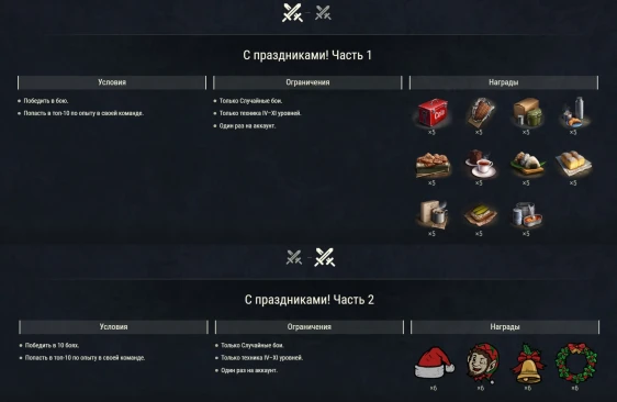 Праздничная лихорадка: x5 к опыту и боевые задачи в World of Tanks