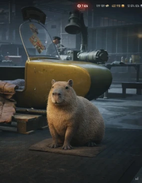 Питомец капибара в World of Tanks