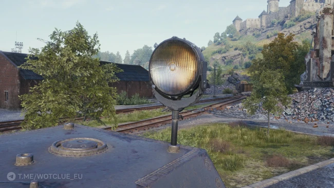 3D-объект «Передвижной прожектор» в World of Tanks