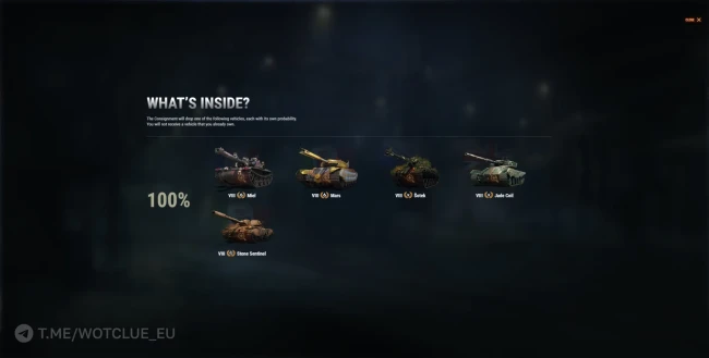 Пятый лот Аукциона 2026 на азиатском сервере в World of Tanks