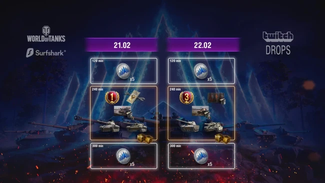 Смотрите финал 5-го сезона «Легенд Натиска» от Surfshark в World of Tanks