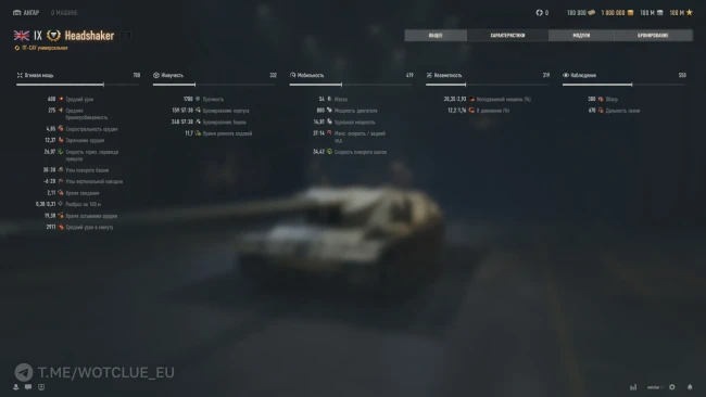 Новая ПТ-САУ 9 уровня Headshaker на супертесте World of Tanks