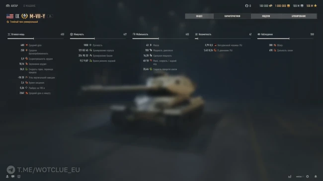 Новый тяжёлый танк M-VII-Y на супертесте World of Tanks