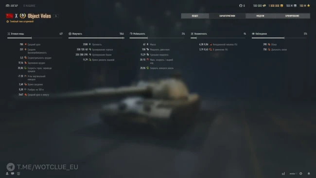 Тяжёлый танк 10 уровня Объект «Велес» на супертесте World of Tanks