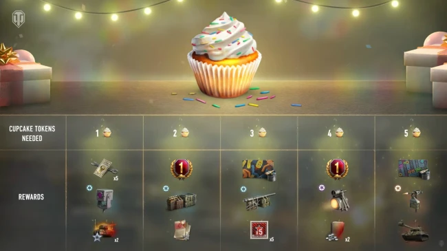 Прогрессия за пирожные на региональное 15-летие World of Tanks