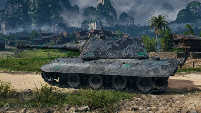 2D-стиль «Король драконов (нефритовый)» для Натиска в World of Tanks