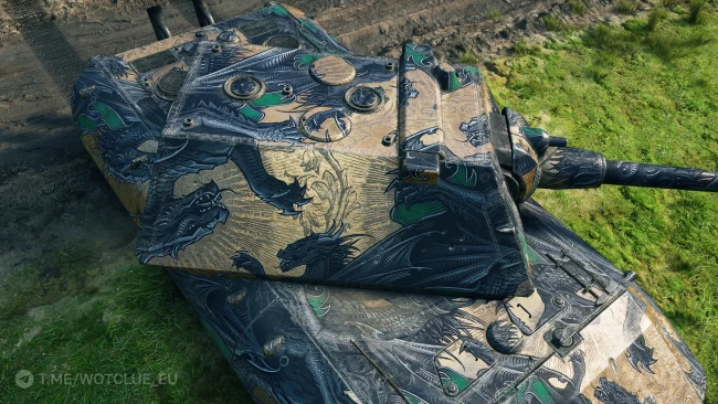 2D-стиль «Король драконов (нефритовый)» для Натиска в World of Tanks
