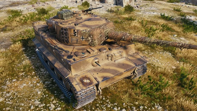 3D-стиль «Кампфгруппа Sandsturm» на прокачиваемого Tiger I в World of Tanks