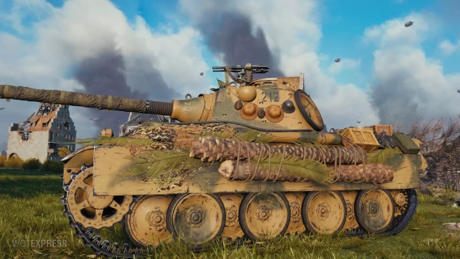 Историчный 3D-стиль «Цвайхундертцвельф» на прокачиваемую Panther в World of Tanks