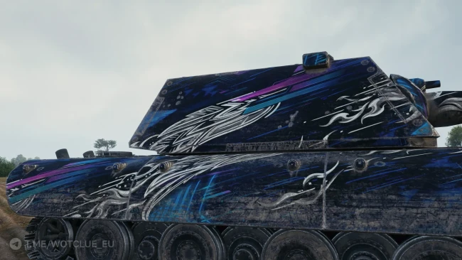 Настраиваемый 2D-стиль «Лазурная решимость» из обновления 2.3.1 в World of Tanks