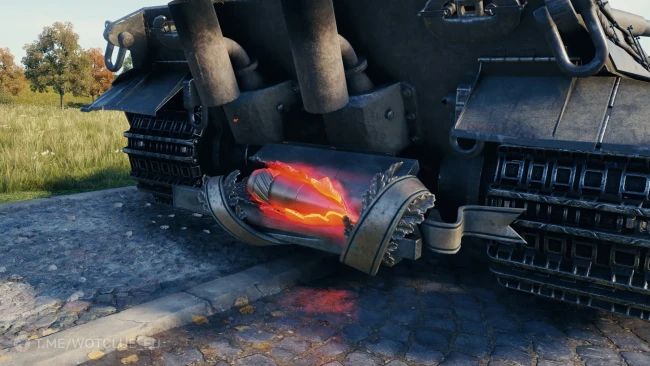 3D-объект «Раскалённый снаряд» из обновления 2.3.1 в World of Tanks