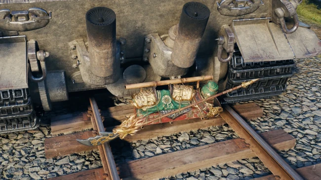 3D-объект «Серповидный клинок зелёного дракона» в World of Tanks