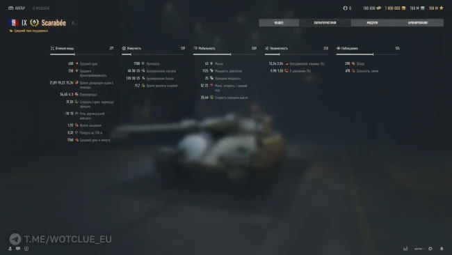Новый премиум средний танк 9 уровня Scarabée на супертесте World of Tanks Новый премиум средний танк 9 уровня Scarabée на супертесте World of Tanks