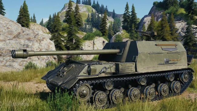 ИСУ-122-2 из обновления 1.23 в World of Tanks